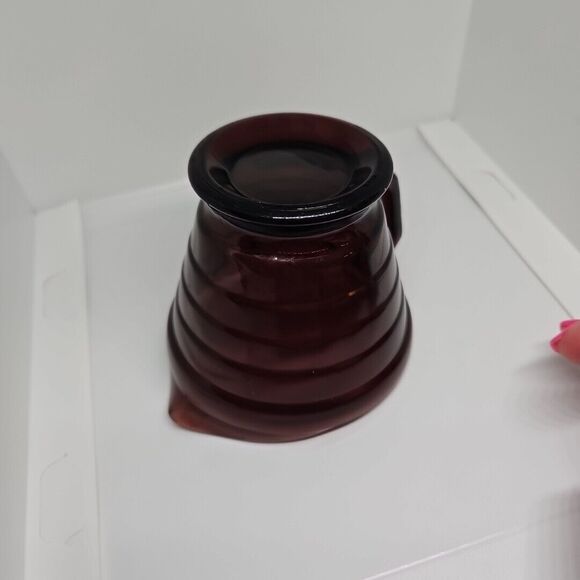 Hazel Atlas MODERNTONE AMETHYST *3" CREAMER & SUGAR* set no flaws,gorgeous color - Picture 9 of 10